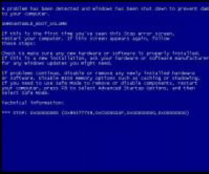 青い画面に英語が書いてます　UNMOUNTABLE_BOOT_VOLUME
